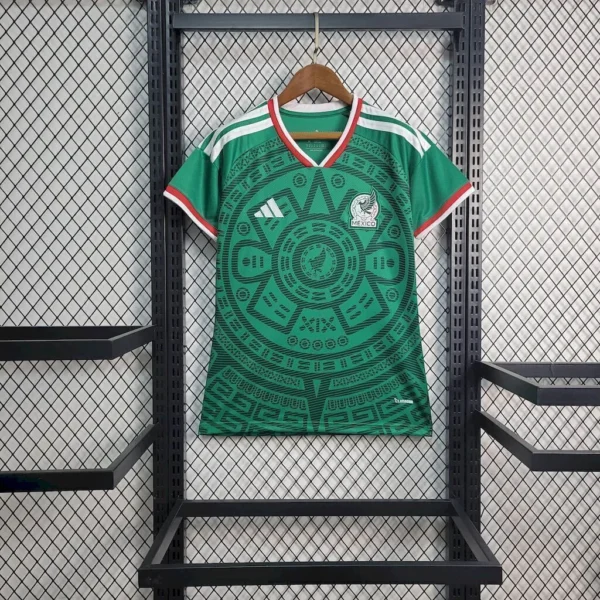Camisa Seleção México Home Feminina Copa Do Mundo 2026 Verde Adidas - Imagem 1