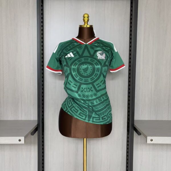 Camisa Seleção México Home Feminina Copa Do Mundo 2026 Verde Adidas - Imagem 1