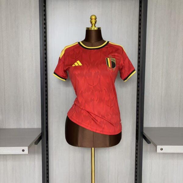 Camisa Seleção Belgíca Home Feminina Copa Do Mundo 2026 Vermelha Adidas - Imagem 1