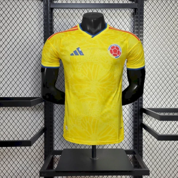 Camisa Seleção Colômbia Home Versão Jogador Copa Do Mundo 2026 Amarelo Adidas - Imagem 1
