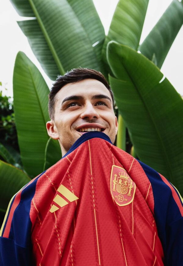 Camisa Seleção Espanha Home Versão Torcedor Copa Do Mundo 2026 Vermelha Adidas - Imagem 5