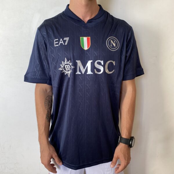 Camisa Napoli Especial Versão Torcedor 25/2026 Preta EA7 Armani - Imagem 1
