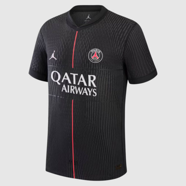 Camisa Paris Saint-Germain - PSG 4Th Versão Jogador 25/2026 Preta Jordan - Imagem 1
