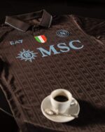 Camisa Napoli Third Versão Jogador 25/2026 Café EA7 Armani - Imagem 2