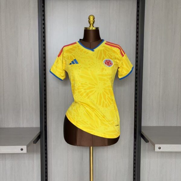 Camisa Seleção Colômbia Home Feminina Copa Do Mundo 2026 Amarelo Adidas - Imagem 1