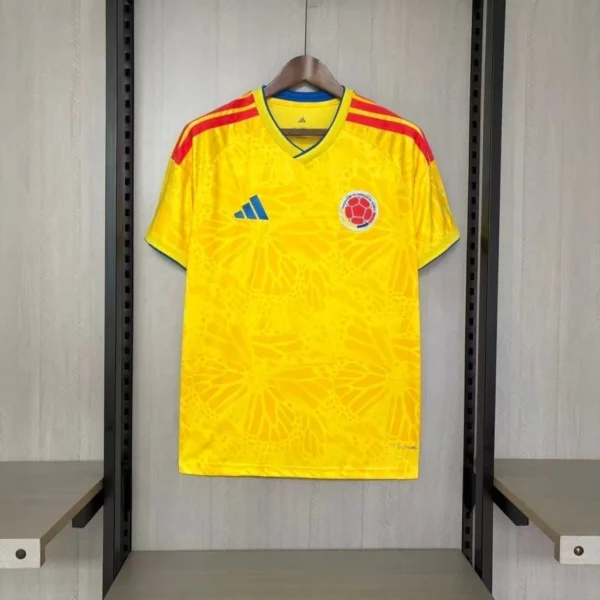 Camisa Seleção Colômbia Home Versão Torcedor Copa Do Mundo 2026 Amarelo Adidas - Imagem 1