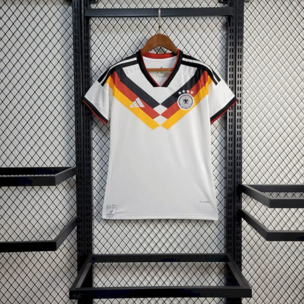 Camisa Seleção Alemanha Home Feminina Copa Do Mundo 2026 Branco Adidas - Imagem 1