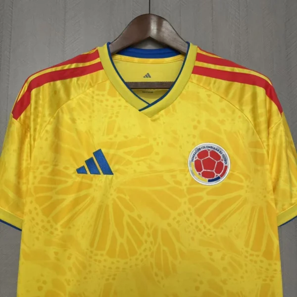 Camisa Seleção Colômbia Home Versão Torcedor Copa Do Mundo 2026 Amarelo Adidas - Imagem 2