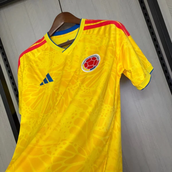 Camisa Seleção Colômbia Home Versão Torcedor Copa Do Mundo 2026 Amarelo Adidas - Imagem 3