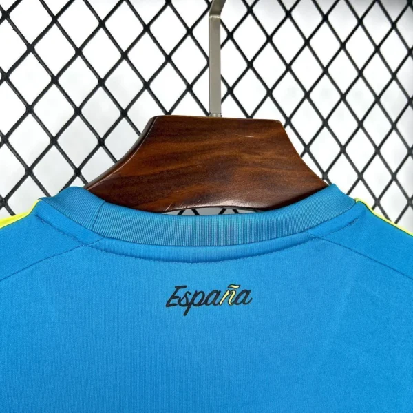 Camisa Seleção Espanha Goleiro Versão Torcedor Copa do Mundo 2026 Azul Adidas - Imagem 5