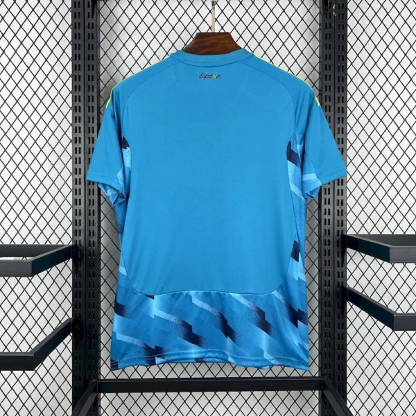Camisa Seleção Espanha Goleiro Versão Torcedor Copa do Mundo 2026 Azul Adidas - Imagem 4