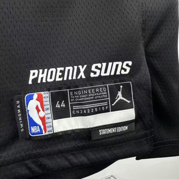 Camiseta Regata Basquete NBA Phoenix Suns Statemant Edition 2025/26 Preta Jordan - Imagem 5