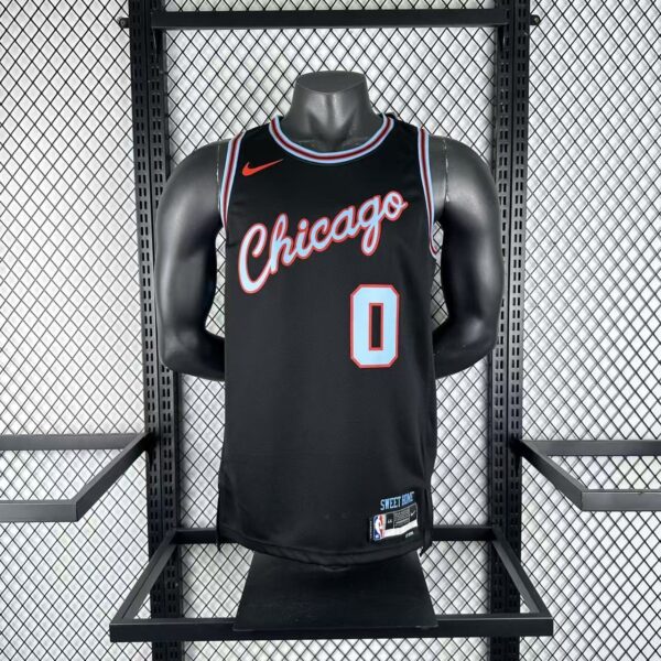Camiseta Regata Basquete NBA Chicago Bulls City Edition 2025/26 Preta Nike - Imagem 1