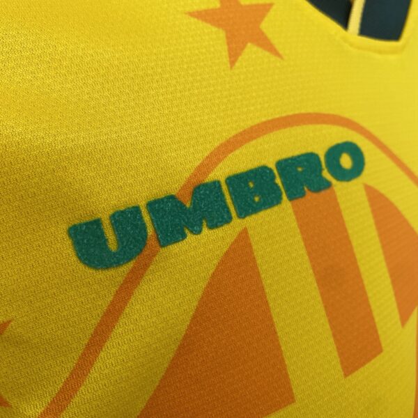 Camisa Retrô Clássica Seleção Brasileira Brasil – Versão Torcedor Umbro – Amarela – 1994 - Imagem 8