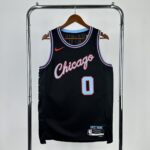 Camiseta Regata Basquete NBA Chicago Bulls City Edition 2025/26 Preta Nike - Imagem 10