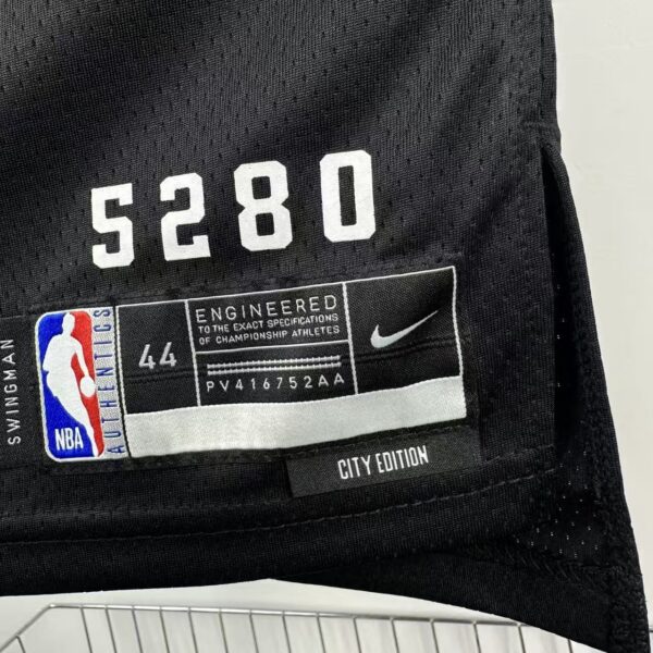 Camiseta Regata NBA Denver Nuggets City Edition Preta 2025/26 Nike - Imagem 5