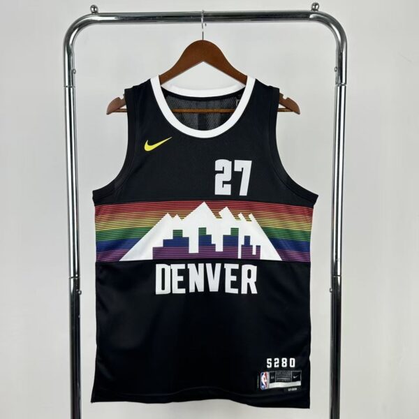 e8014a5b Camiseta Regata NBA Denver Nuggets City Edition Preta 2025/26 Nike - Imagem 1