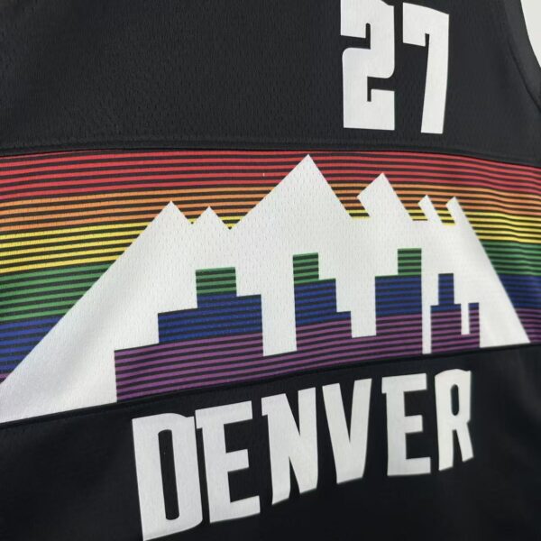 Camiseta Regata NBA Denver Nuggets City Edition Preta 2025/26 Nike - Imagem 4