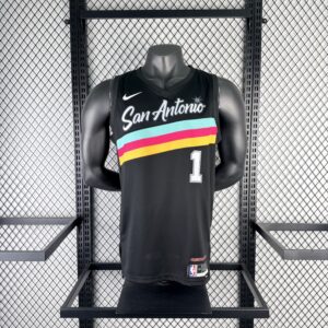 Camiseta Regata Basquete NBA San Antonio Spurs City Edition 2025/26 Preta Nike