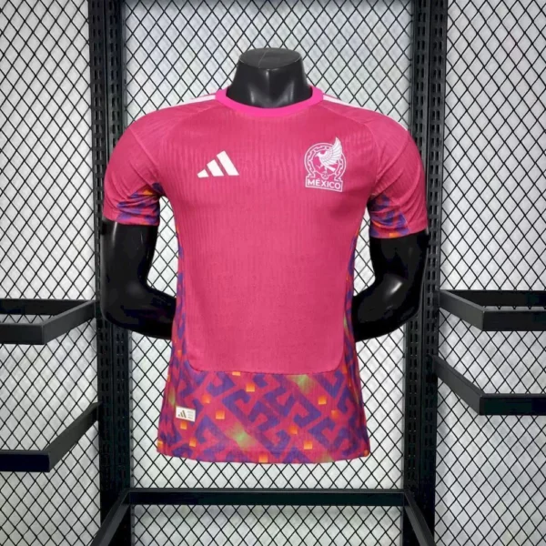 Camisa Seleção México Goleiro Versão Jogador Copa Do Mundo 2026 Rosa Adidas - Imagem 1