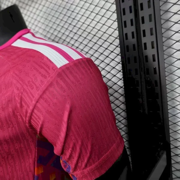 Camisa Seleção México Goleiro Versão Jogador Copa Do Mundo 2026 Rosa Adidas - Imagem 3