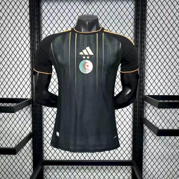 Camisa Seleção Argelia Goleiro Versão Jogador Copa Do Mundo 2026 Preta Adidas - Imagem 1