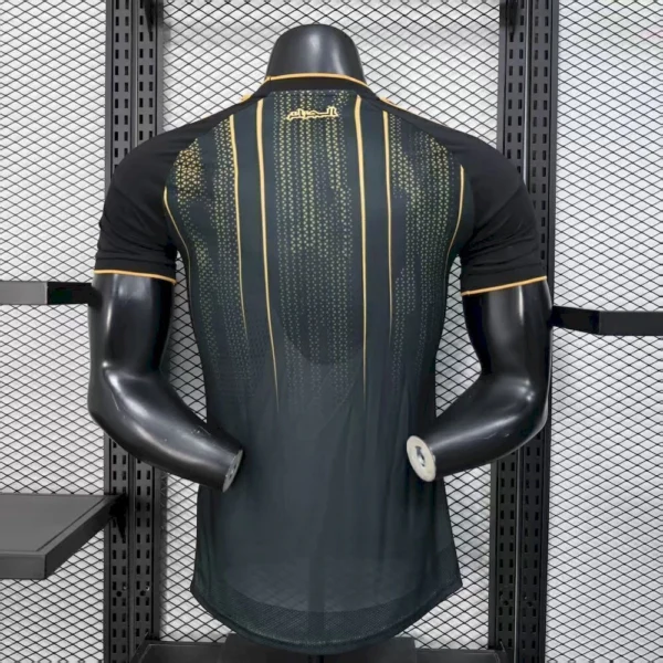Camisa Seleção Argelia Goleiro Versão Jogador Copa Do Mundo 2026 Preta Adidas - Imagem 3