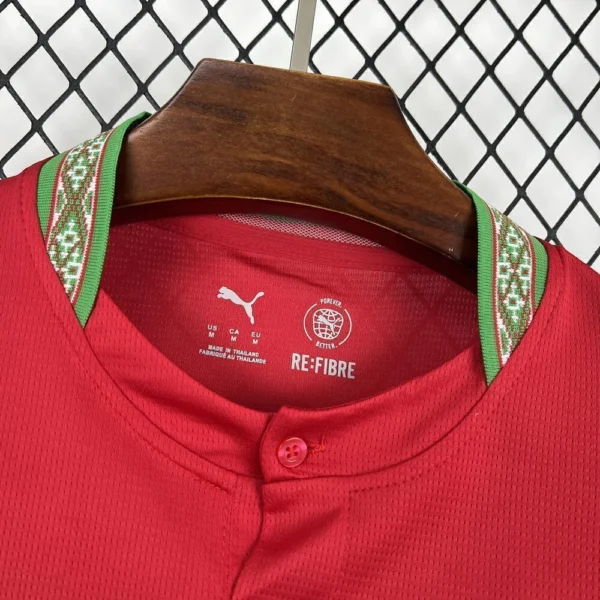 Camisa Seleção Marrocos Home Versão Torcedor Copa Do Mundo 2026 Vermelho Puma - Imagem 5