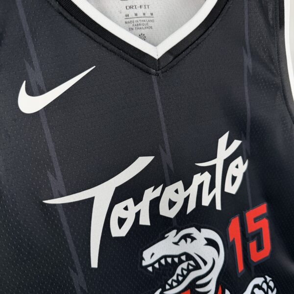 Camiseta Regata Basquete NBA Toronto Raptors City Edition 2025/26 Preta Nike - Imagem 4
