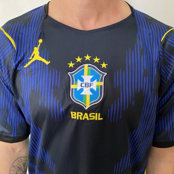 Camisa Brasil Seleção Brasileira Away Torcedor Copa do Mundo 2026 Jordan Azul Nike - Imagem 2