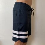 Bermuda Hurley Azul Petrólio com Branco 2026 - Imagem 3