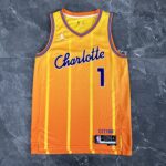 Camiseta Regata Basquete NBA Charlotte Hornets Statement Edition 2025/26 Laranja Nike - Imagem 9