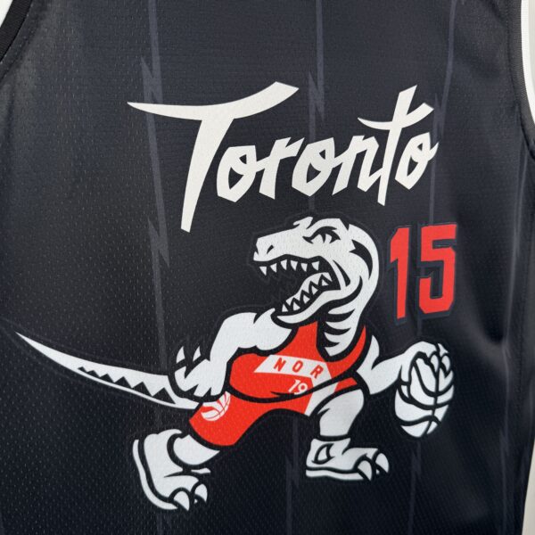 Camiseta Regata Basquete NBA Toronto Raptors City Edition 2025/26 Preta Nike - Imagem 5