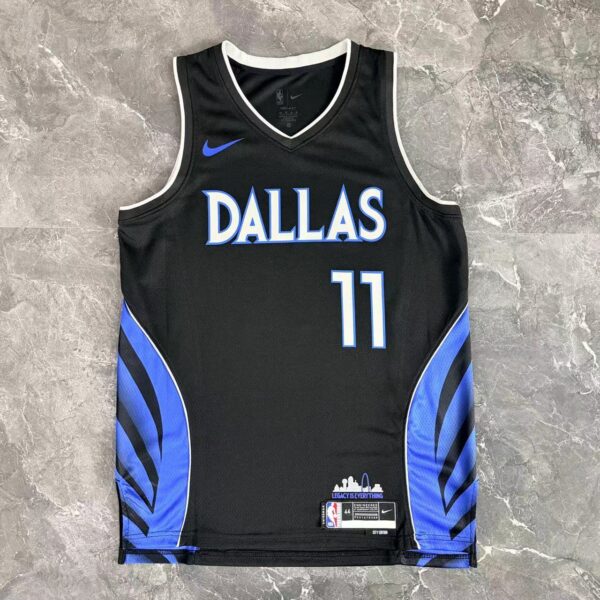 Camiseta Regata Basquete NBA Dallas Mavericks City Edition 2025/26 Preta Nike - Imagem 9