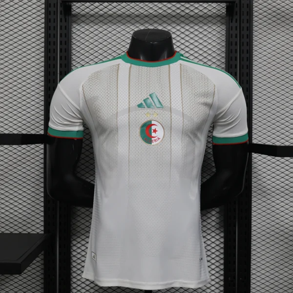 Camisa Seleção Argelia Home Versão Jogador Copa Do Mundo 2026 Branca Adidas - Imagem 1