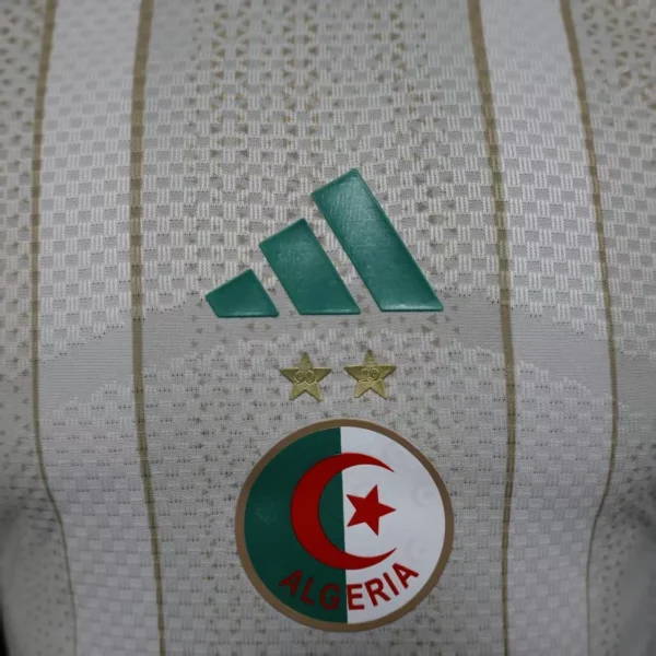 Camisa Seleção Argelia Home Versão Jogador Copa Do Mundo 2026 Branca Adidas - Imagem 3