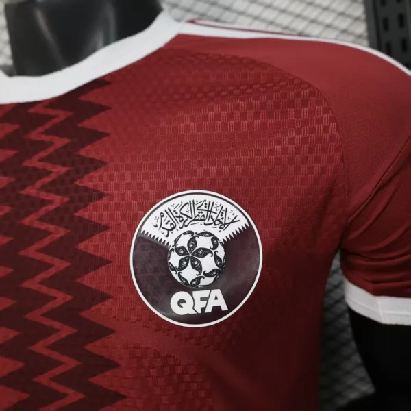 Camisa Seleção Catar Home Versão Jogador Copa Do Mundo 2026 Vermelha Adidas - Imagem 4