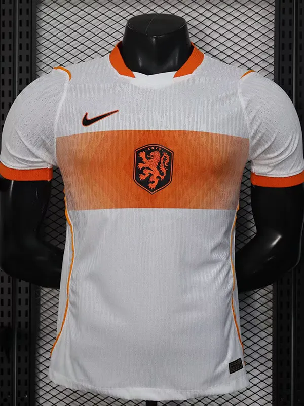 2bbe7c2fb16b7f96 Camisa Seleção Holanda Away Versão Jogador Copa Do Mundo 2026 Branca Nike - Imagem 1