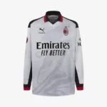 Camisa Milan 4Th Torcedor Manga Longa 2026 Branca Puma Slam Jam