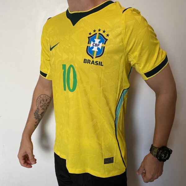 Camisa Brasil Seleção Brasileira Home Jogador Copa do Mundo 2026 Amarela Nike - Imagem 5
