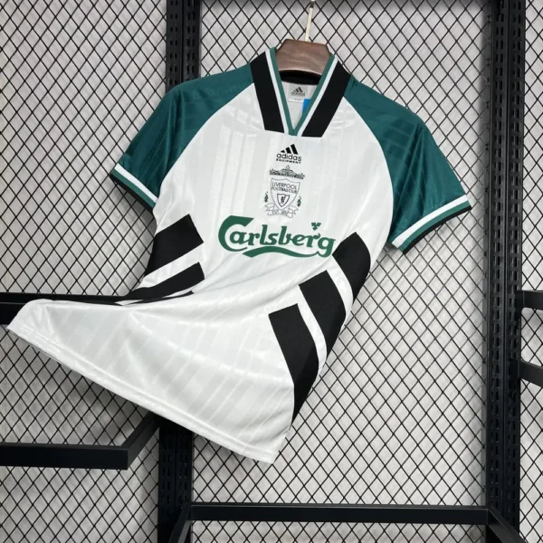 Camisa Retrô Liverpool Away 1993/1995 Branca Adidas - Imagem 2