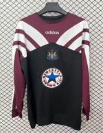 Camisa Retrô Newcastle United Casual Manga Longa 1995/1996 Bordô Adidas