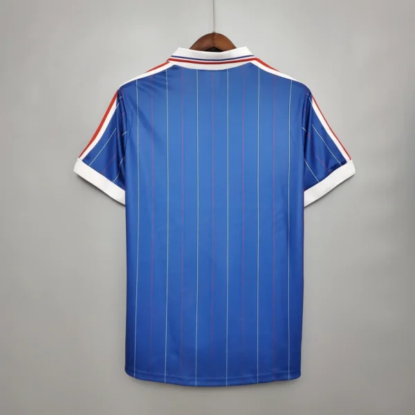 Camisa Retrô Clássica Seleção França Home 1982 Azul Adidas - Imagem 3