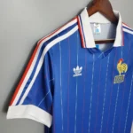 Camisa Retrô Clássica Seleção França Home 1982 Azul Adidas - Imagem 2