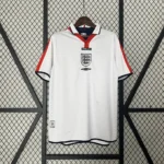 Camisa Retrô Clássica Seleção Inglaterra Home 2004 Branca Umbro