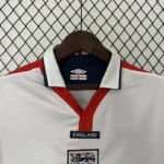 Camisa Retrô Clássica Seleção Inglaterra Home 2004 Branca Umbro - Imagem 2