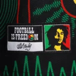 Camisa Jamaica Away 2026 Bob Marley Copa do Mundo Bob Marley Torcedor Preta - Imagem 5