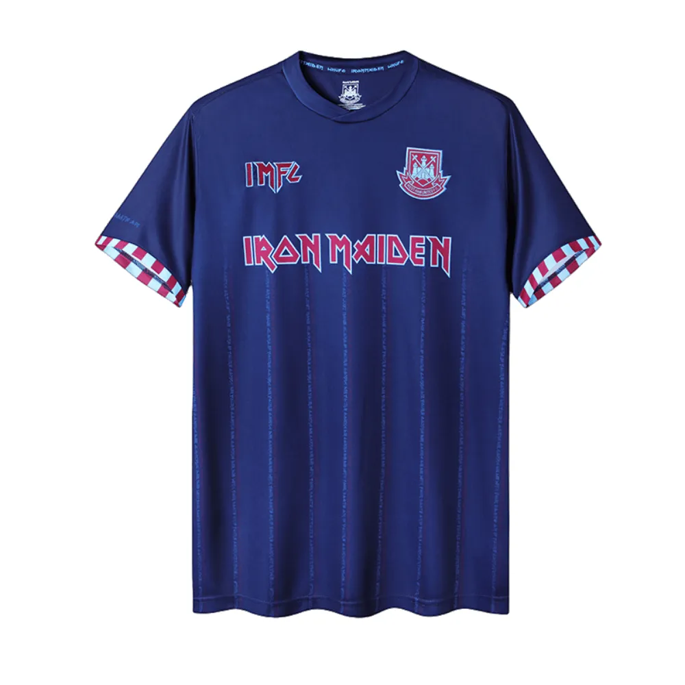 Camisa Retrô West Ham United Home Iron Maiden - Imagem 1