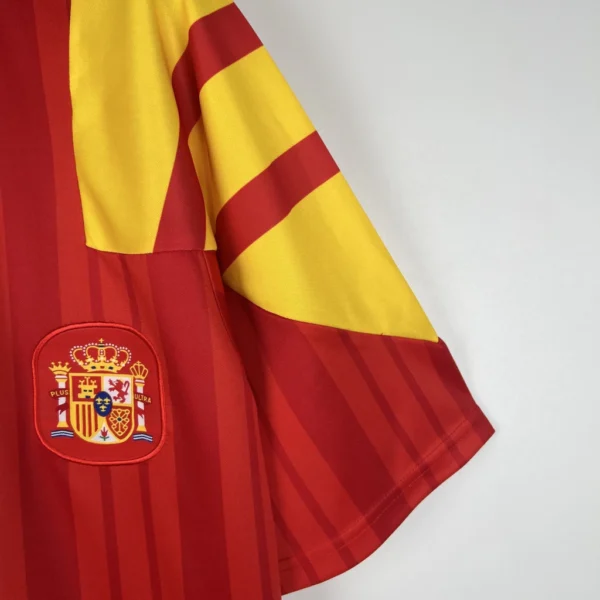 Camisa Retrô Clássica Seleção Espanha Home 1993 Vermelha Adidas - Imagem 5