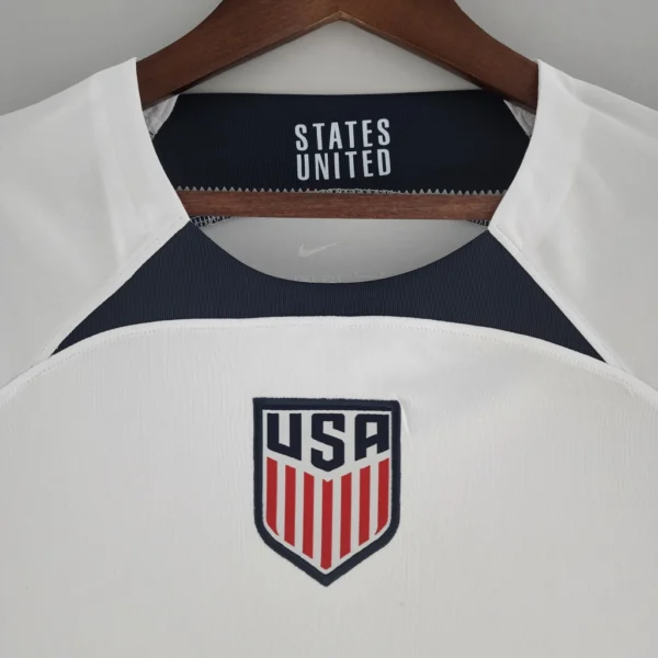 Camisa Retrô Clássica Seleção Estados Unidos USA Home 2022 Branca Nike - Imagem 2